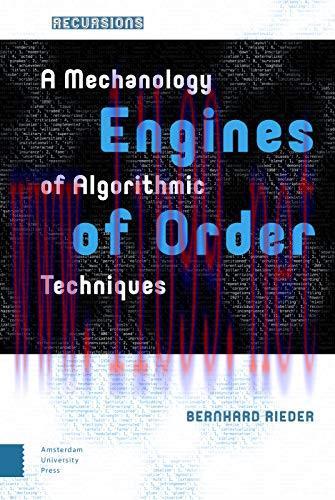 [FOX-Ebook]Engines of Order: A Mechanology of Algorithmic Techniques