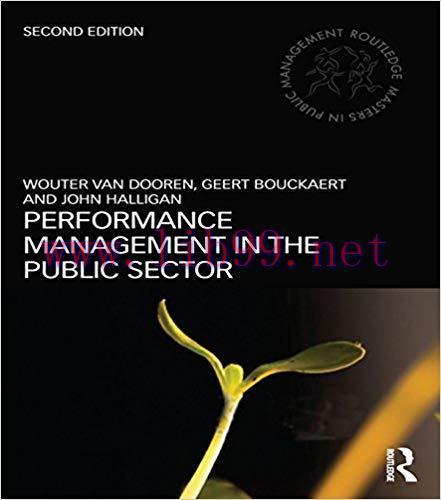 (PDF)Performance Management in the Public Sector (Routledge Masters in Public Management) 2nd E...