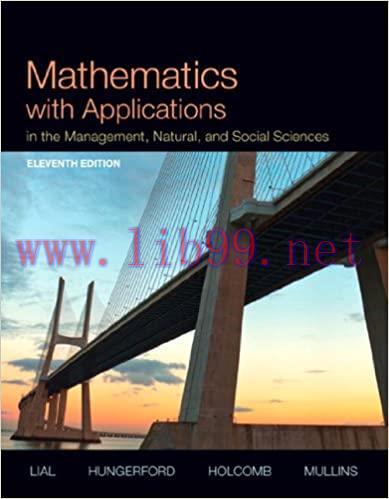 (PDF)Mathematics with Applications In the Management, Natural, and Social Sciences (2-downloads...