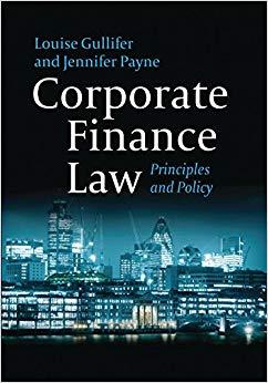 (PDF)Corporate Finance Law Principles and Policy 1st Edition