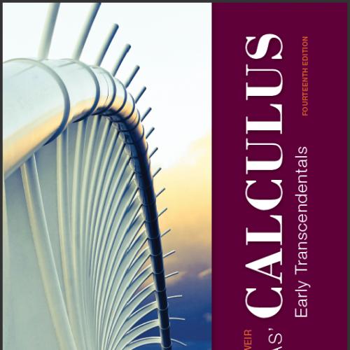 (TB)Thomas' Calculus Early Transcendentals, 14th Edition.zip