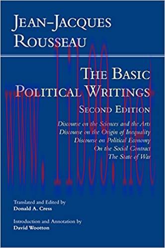 (PDF)Rousseau: The Basic Political Writings: Discourse on the Sciences and the Arts, Discourse ...