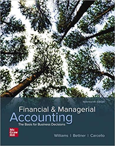 (PDF)Financial & Managerial Accounting 19th Edition by Jan Williams