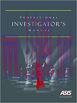 Professional Investigator&rsquo;s Manual
