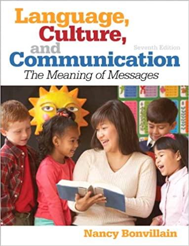 (Test Bank)Language, Culture, and Communication, 7th Edition Nancy Bonvillain.zip