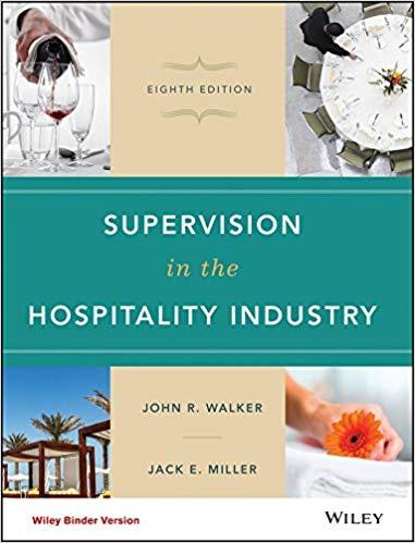Supervision in the Hospitality 8th Edition [John R. Walker]