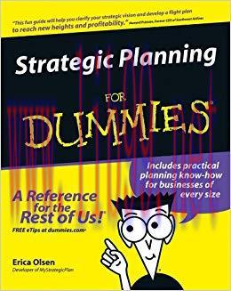 Strategic Planning For Dummies 1st Edition,