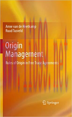 (PDF)Origin Management: Rules of Origin in Free Trade Agreements 2011 Edition