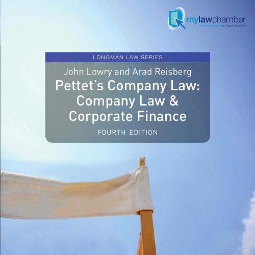 Pettet's Company Law Company and Corporate Finance Law 4th Edition