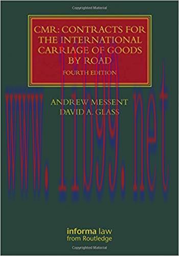 [EPUB]CMR Contracts for the International Carriage of Goods by Road, 4th Edition