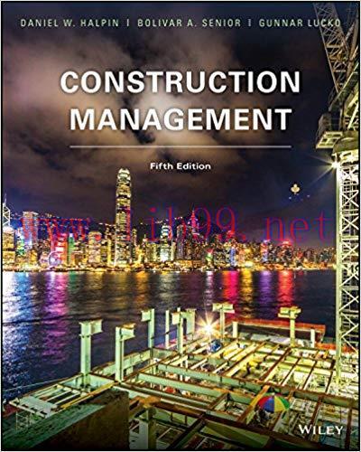 (PDF)Construction Management 5th Edition by Daniel W. Halpin