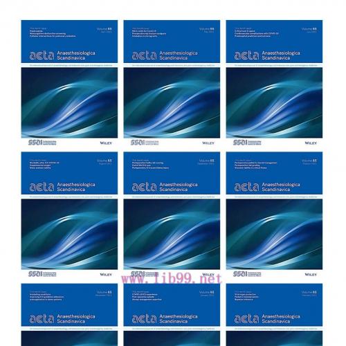 [AME]Acta Anaesthesiologica Scandinavica 2021 Full Archives (True PDF)