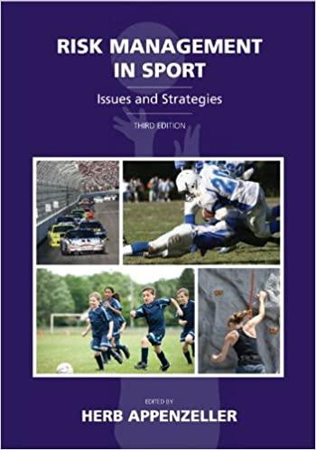 Risk Management in Sport Issues and Strategies 3rd Edition