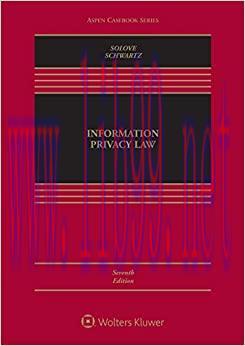 (PDF)Information Privacy Law (Aspen Casebook Series)