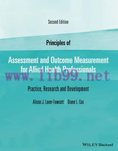 [AME]Principles of Assessment and Outcome Measurement for Allied Health Professionals: Practice...