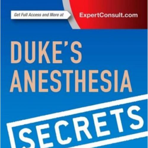 Duke's Anesthesia Secrets 5th Edition