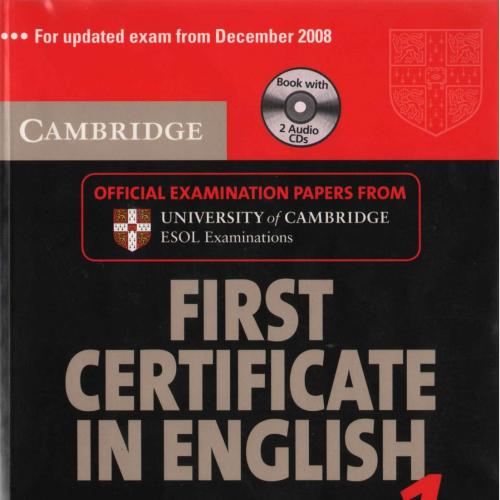 Cambridge First Certificate in English for Updated Exams - Student's Book with answers 1