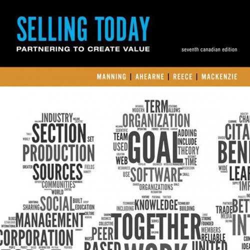 Selling Today Creating Customer Value, 7th Seventh Canadian Edition
