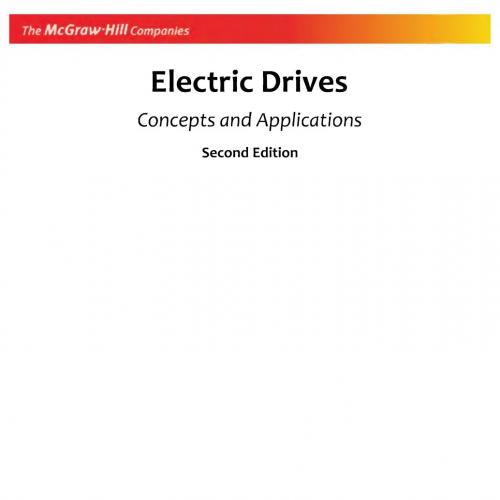 Electric Drives Concepts and Applications