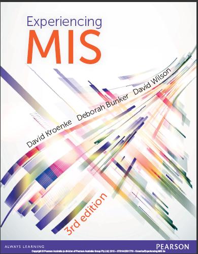 (Test Bank)Experiencing MIS, Third 3rd Canadian Edition by David M. Kroenke.zip