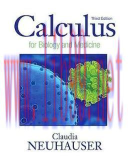 [AME]Calculus For Biology and Medicine, 3rd Edition