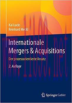 (PDF)Internationale Mergers & Acquisitions: Der prozessorientierte Ansatz (German Edition) 2nd ...