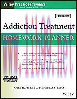 (PDF)Addiction Treatment Homework Planner (PracticePlanners) 5th Edition