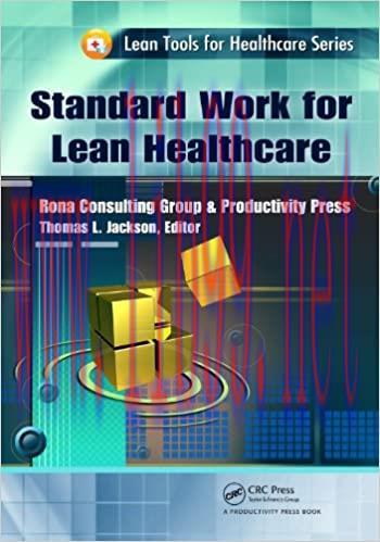 (PDF)Standard Work for Lean Healthcare (Lean Tools for Healthcare Series)