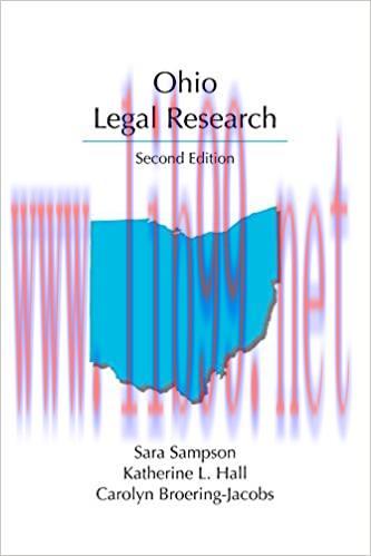(PDF)Ohio Legal Research, Second Edition (Carloina Academic Press Legal Research)