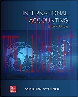 International Accounting 5th Edition by Timothy Doupnik 题库