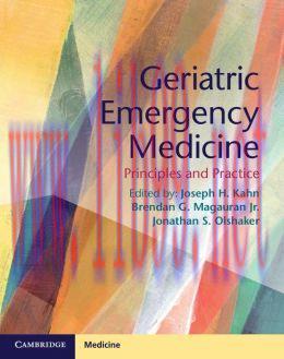 [AME]Geriatric Emergency Medicine: Principles and Practice