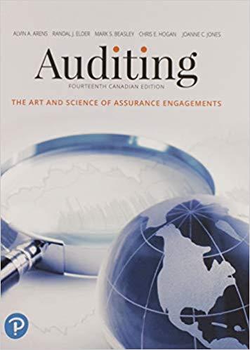 (TB)Auditing_ The Art and Science of Assurance Engagements, 14th Canadian Edition .zip