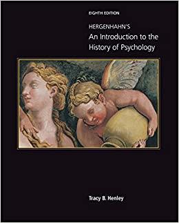 Hergenhahn&rsquo;s An Introduction to the History of Psychology 8th Edition
