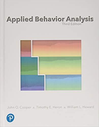 Applied Behavior Analysis Third Edition [John O. Cooper]