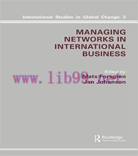 (PDF)Managing Networks in International Business (International Studies in Global Change Book 2...
