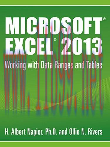 [FOX-Ebook]Microsoft Excel 2013: Working with Data Ranges and Tables