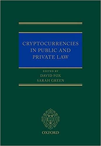 Cryptocurrencies in Public and Private Law