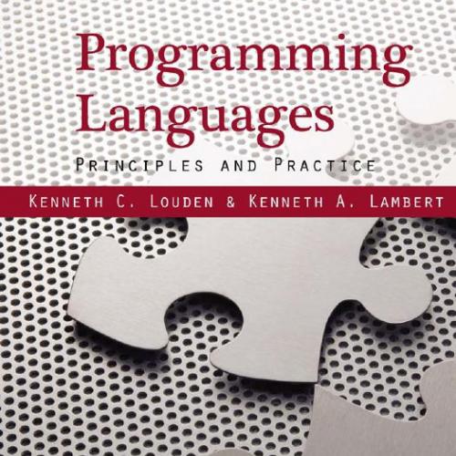 Programming Languages Principles and Practices 3rd Edition