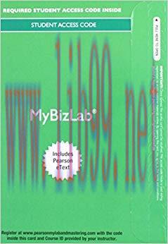 (PDF)MyBizLab® with Pearson eText — Instant Access — for Better Business 4th Edition