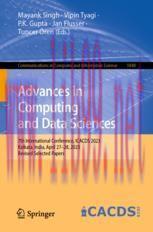 [PDF]Advances in Computing and Data Sciences: 7th International Conference, ICACDS 2023, Kolkat...