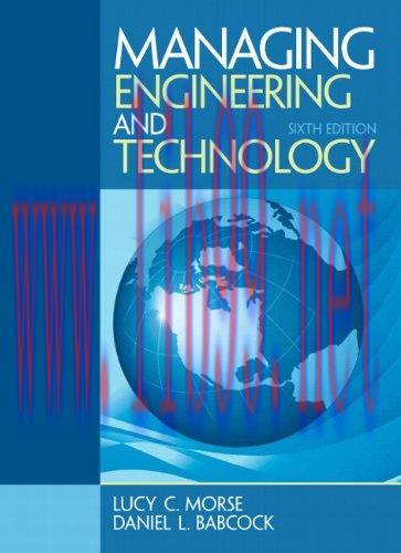 [FOX-Ebook]Managing Engineering and Technology, 6th Edition