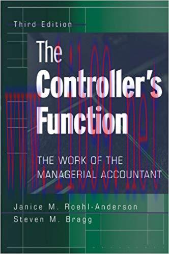 (PDF)The Controller&rsquo;s Function: The Work of the Managerial Accountant 3rd Edition