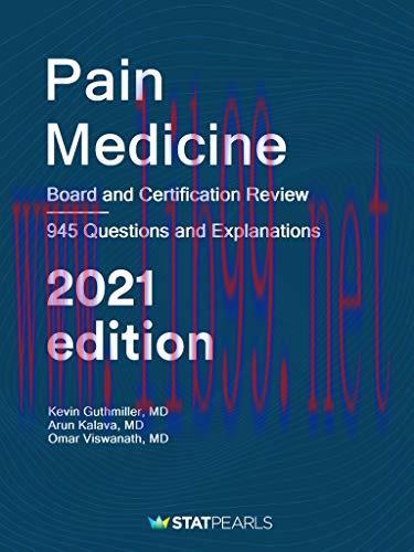 [AME]Pain Medicine: Board and Certification Review (EPUB + Converted PDF)