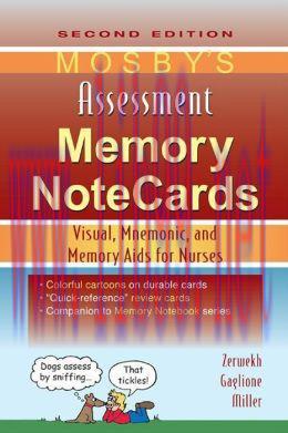 [AME]Mosby's Assessment Memory NoteCards: Visual, Mnemonic, and Memory Aids for Nurses, 2nd Edi...