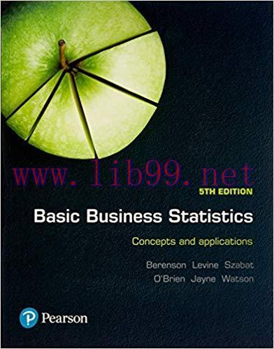 [PDF]Basic Business Statistics Concepts and applications 5th Australian Edition