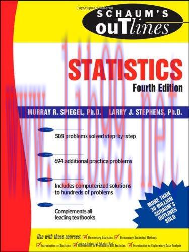[FOX-Ebook]Schaum's Outline of Theory and Problems of Statistics, 4th Edition