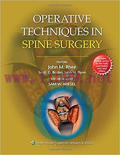 [PDF]Operative Techniques in Spine Surgery+CHM版