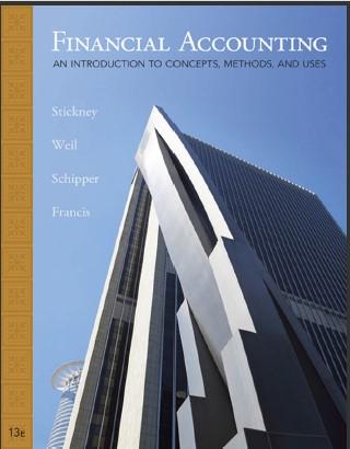 (SM)Financial Accounting An Introduction to Concepts, Methods and Uses, 13th Edition By Clyde P...