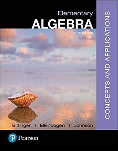 (Solution Manual)Elementary Algebra Concepts and Applications 10th Edition by Marvin L. Bitting...