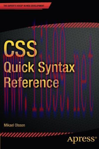 [FOX-Ebook]CSS Quick Syntax Reference